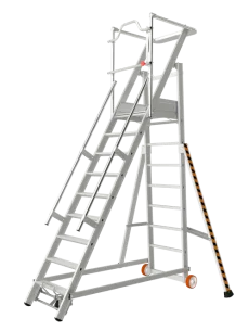 Magazijntrap verrolbaar Magazijntrap verrolbaar